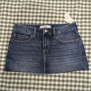 Hollister Women's Blue Denim Skirt